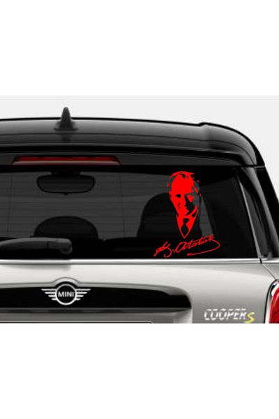 stickerusta Ataturk Signature Sticker - Ataturk Sticker - Auto Sticker - Car Sticker - Vehicle Sticker S9