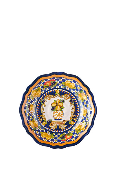 CHIARA ALESSI Capri Mavi Melamin Servis Kasesi