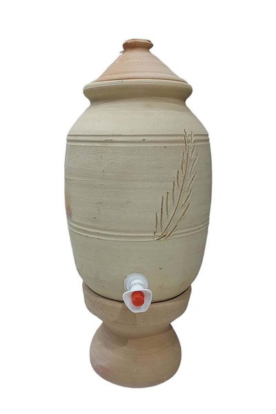 Unspecified Water Jar Made of Natural Clay