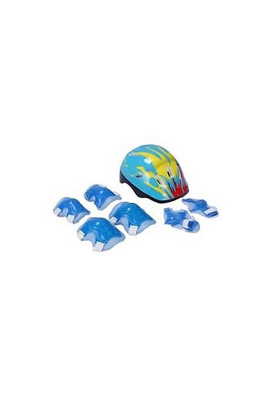 rexa 24V Crazy Drift Electric Scooter With Helmet Knee And Elbow Pad Set For Kids Blue 85x59x39cm