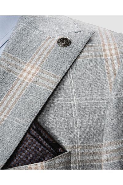 echol Ech. 1113 Plaid Vest Suit