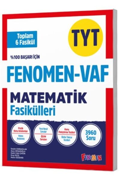 Fenomen Yayıncılık Fenomen Tyt Vaf Matematik Fasikül Seti (1-2-3-4-5-6. Fasikül)