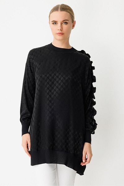 Ghisa Knitwear Tunic Black Goose