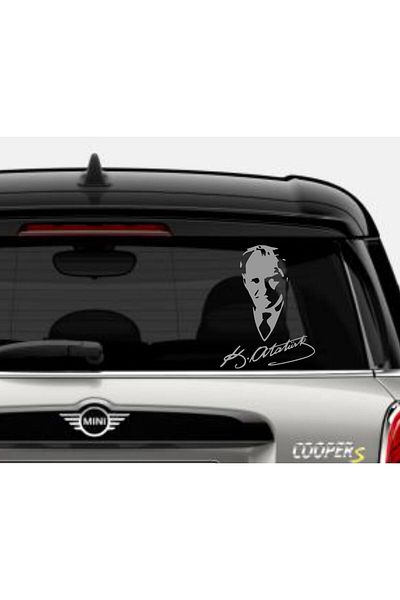 stickerusta Ataturk Signature Sticker - Ataturk Sticker - Auto Sticker - Car Sticker - Vehicle Sticker S9