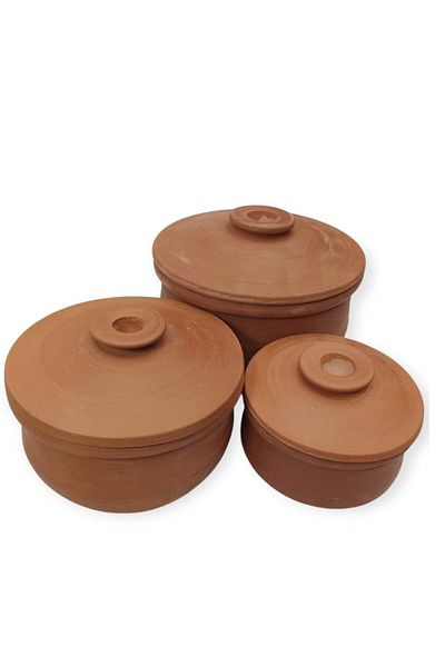Generic Decorated Thermal Clay Pots - 3 Sizes