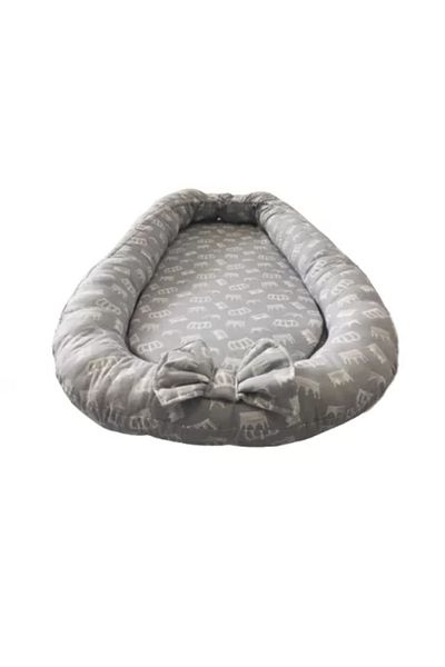 JollyMag Baby Nest din Cocos MyKids Baby Coronite Gri