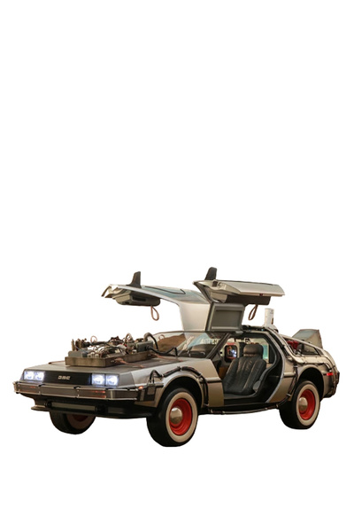 back to the future 3 DeLorean Time Machine 1/6 Scale Figür Koleksiyon Aracı