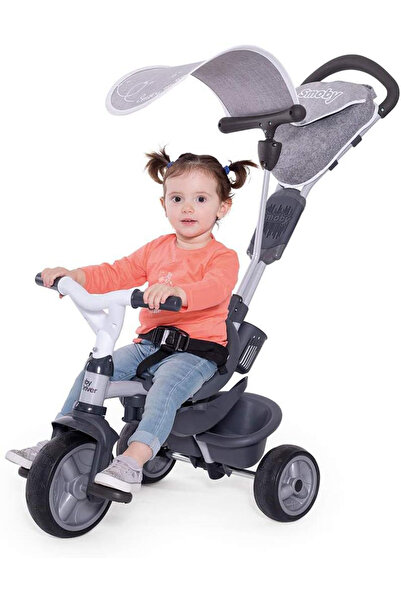 Smoby Baby Driver Comfort Gri 3'ü 1 Arada Çocuk Bisikleti
