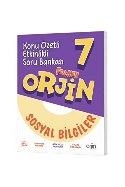 Orjin Okul Orjin 7. Sınıf Sosyal Bilgiler Konu Özetli Soru Bankası