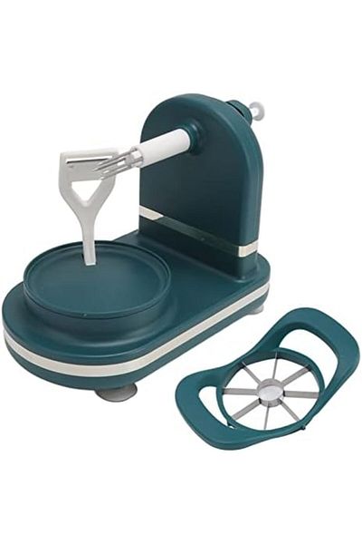 Generic Fruit Peeler PP Body Efficient Hand Crank Peeler, Fruit Peel Machine Green Peeler