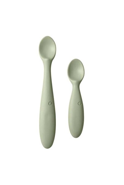 Bibs Set of 2 children's spoons, Bibs, Spoon Set, Sage