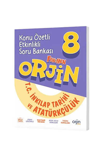 Fenomen Yayıncılık Orjin 8. Sınıf İnkılap Tarihi ve Atatürkçülük Konu Özetli Soru Bankası