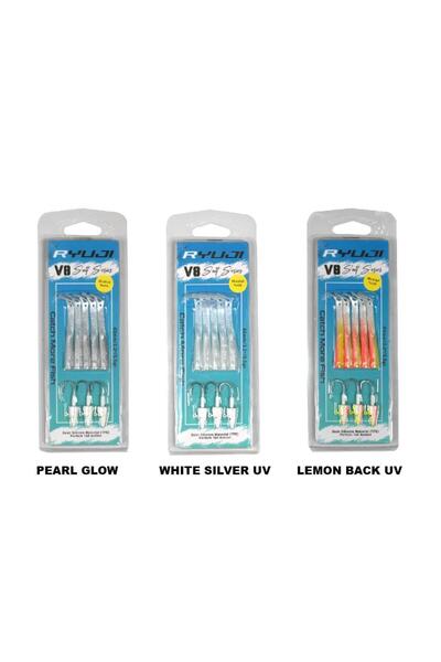 RYUJI V8 10cm 10g LRF Silikon Yem White Silver