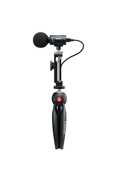 Shure MV88+ Dijital Video Kitli Siyah Telefon Kayıt Mikrofonu