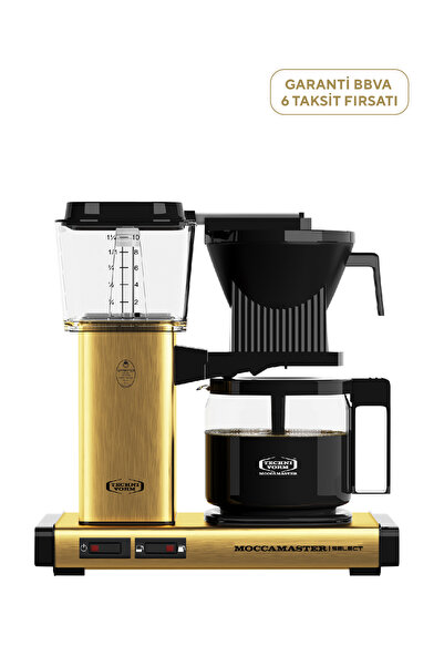 Moccamaster Kbg 741 Select Filter Coffee Machine with Brushed Silver and Glas...