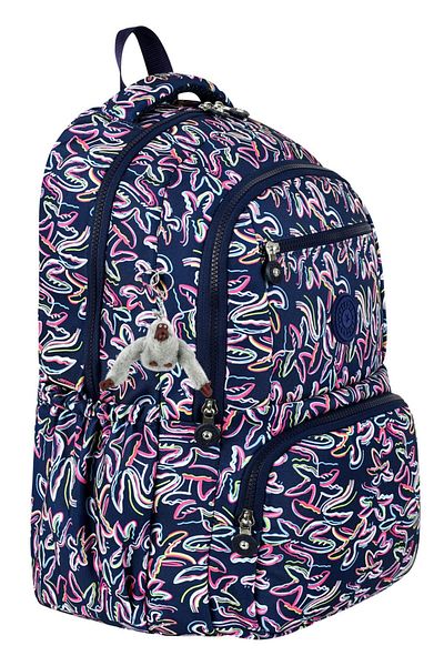 POLO BAG Rucsac de liceu și gimnaziu cu model de lux, ghiozdan cu model, cadou breloc cu maimuță Just Polo