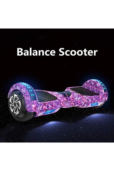 rexa 2-Wheel Self Balancing Electric Scooter With Bluetooth Speakers And LED Lights 58 x 17 x 17cm