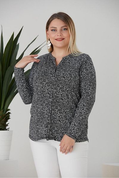 wearon tekstil Women Viscos Fabric Mother Large Size Shirt Combed