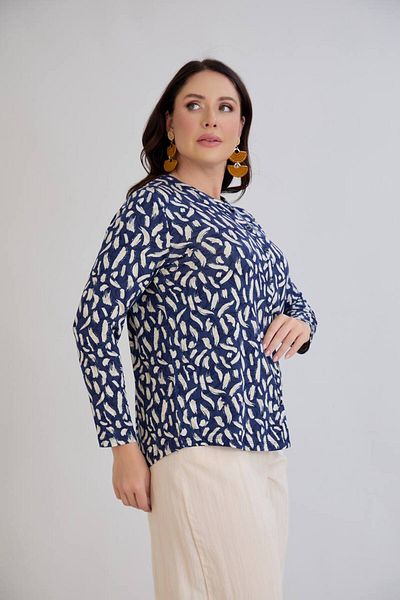 wearon tekstil Women Viscos Fabric Mother Large Size Shirt Combed