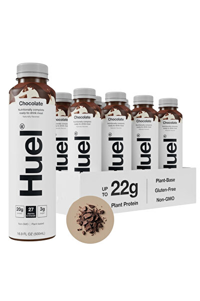 HUEL ميلك شيك بروتين 500 مل، شوكولاتة، عبوة من 8 قطع