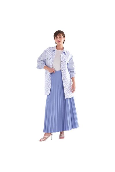 Kayra Basic Pleated Skirt