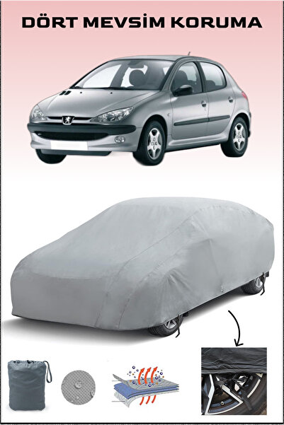 Breen Gray Peugeot 206 Car Tarpaulin