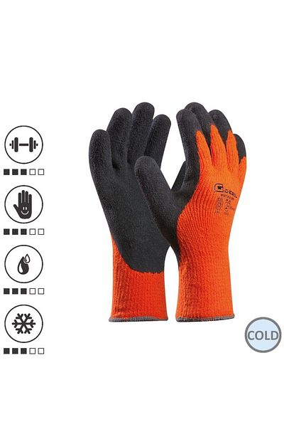 GEBOL 709284, Manusi de protectie Winter Grip, din acril, acoperire din spuma de latex cu finis