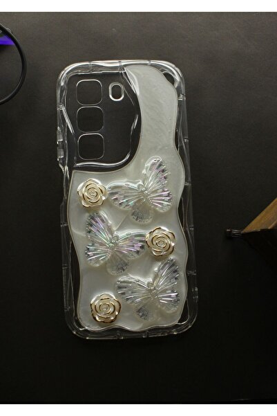 tcover Infinix Hot 50 Pro Plus Kılıf Epoksi Dekorlu Kabartmalı Kapak