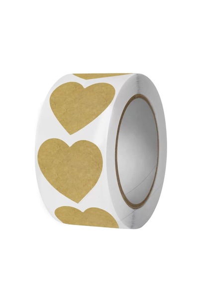 choice2 لفة واحدة على شكل قلب، 500 قطعة / لفة واحدة، ورق لاصق دائري من ورق ال...