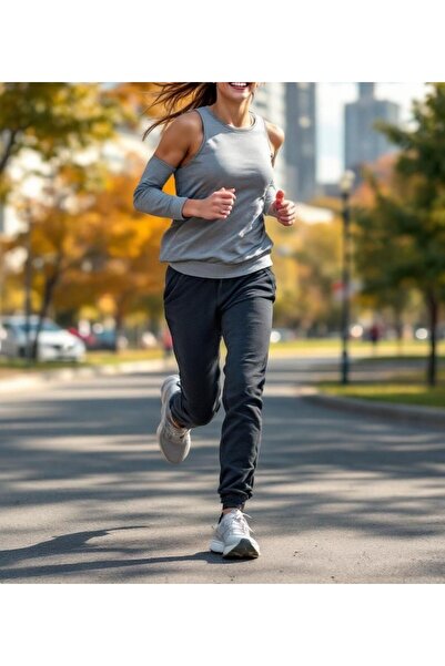 JustBS Ανθρακί Γυναικεία Καλοκαιρινή Φόρμα Jogger