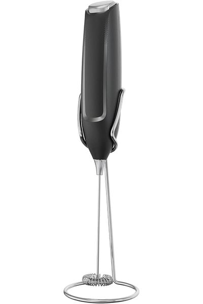 SUKILO Handheld Electric Milk Frother with Stand – Battery Operated Foam Maker and Coffee Whisk fo
