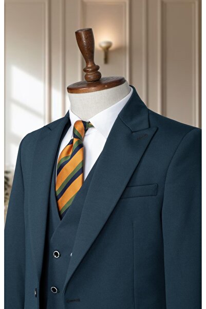 Salihtarzz Takım Elbise Yelekli SlimFit Laci SD42188