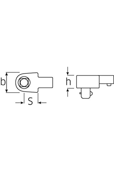 STAHLWILLE Cap fix cheie dinamometrica, 734/40, max 650Nm, prindere 14x18 mm,...
