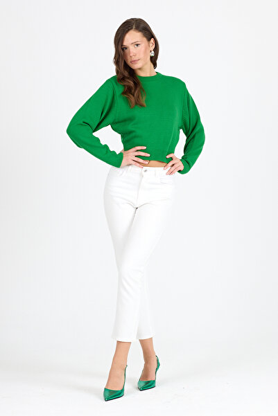 Rodi Women's Crew Neck Knitwear Blouse 048 (Standard Size S-M-L-Xl Size Compatible)