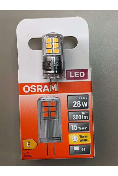 Osram 10 ADET G4 LED LAMBA 12V 2,2W=300 LÜMEN 2700 KELVİN SARI 15,000 SAAT 14...