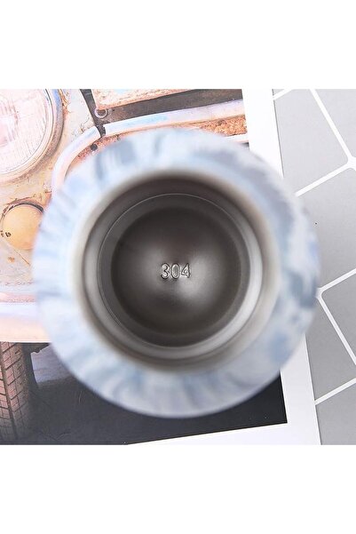 SUKILO Reusable Stainless Steel Drinking Bottle 500ml by - Insulated Double Wall Thermal Flask - Lea