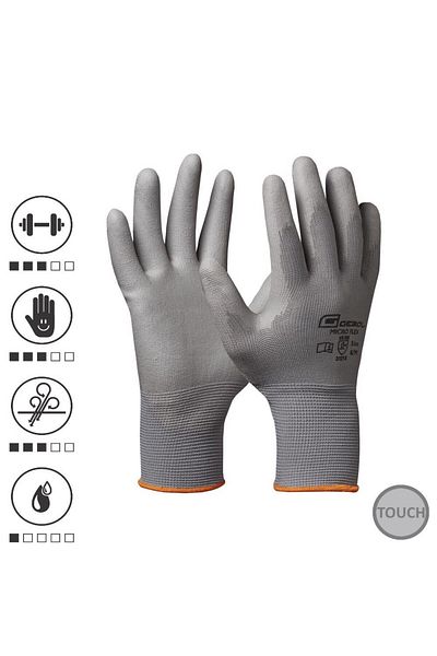 GEBOL 709244G, Manusi de protectie Micro Flex, din poliester, acoperire din poliuretan, uz prof
