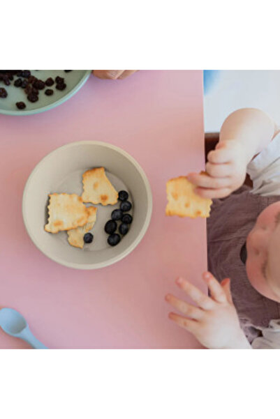 Bibs Feeding and diversification set, plate + bowl with lid, Bibs, Mini Meal, Sage