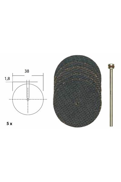 Proxxon Set of 5 aluminum oxide discs, 38mm, 28818