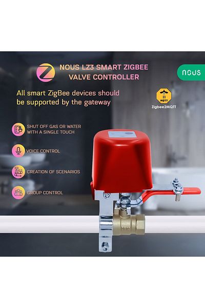 Nous Smart Solenoid Valve with Timer LZ3, ZigBee