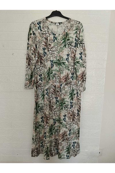 anne moda ankara Summer, Long Sleeve, 90% Cotton, A-Line Dress