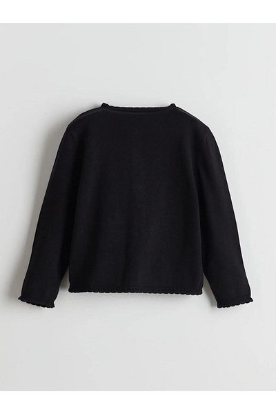 LC Waikiki Lcw Kids Crew Neck Girl's Knitwear Cardigan (W5)
