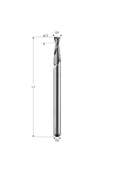 Datron Freza pt. otel, X.CEED, 2 caneluri, 0078025K, 2.5x7.0x3.0mm