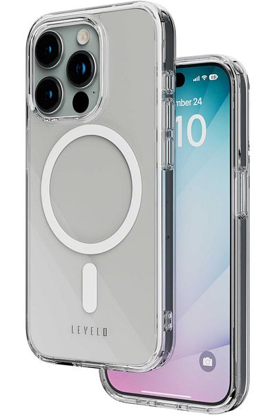 Levelo جراب شفاف لجهاز iPhone 15 Pro مع MagSafe من Levilio
