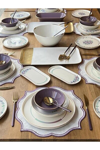 ROSSEV Yemek Takımı Lindy 77 Prç 6 Kişilik