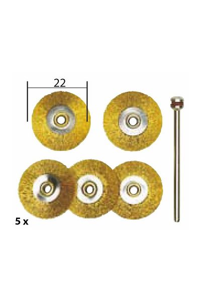 Proxxon Brass disc set, 22mm, 28962