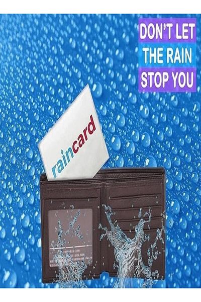 SUKILO Unisex Disposable Rain Card, Thin Plastic Hooded Raincoat, Waterproof Lightweight Knee-Length