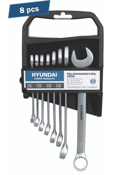 Hyundai Set 8 chei combinate 8-19 HY-59503