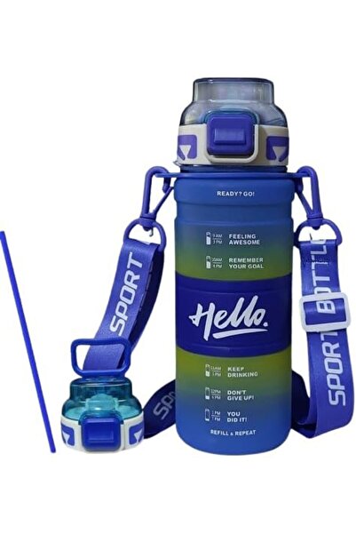 SUKILO 800ml Motivational Water Bottle with Straw & Time Marker – BPA-Free Unbreakable Sports Bott