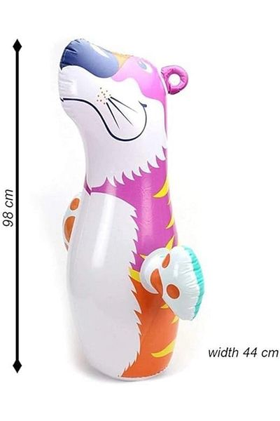 SUKILO Inflatable Bop Toy for Kids – Tiger or Dinosaur Punching Bag with Water-Filled Base